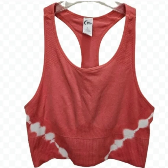 Zyia Active Pink TieDye Crop Tank Sz XL - Picture 8 of 8